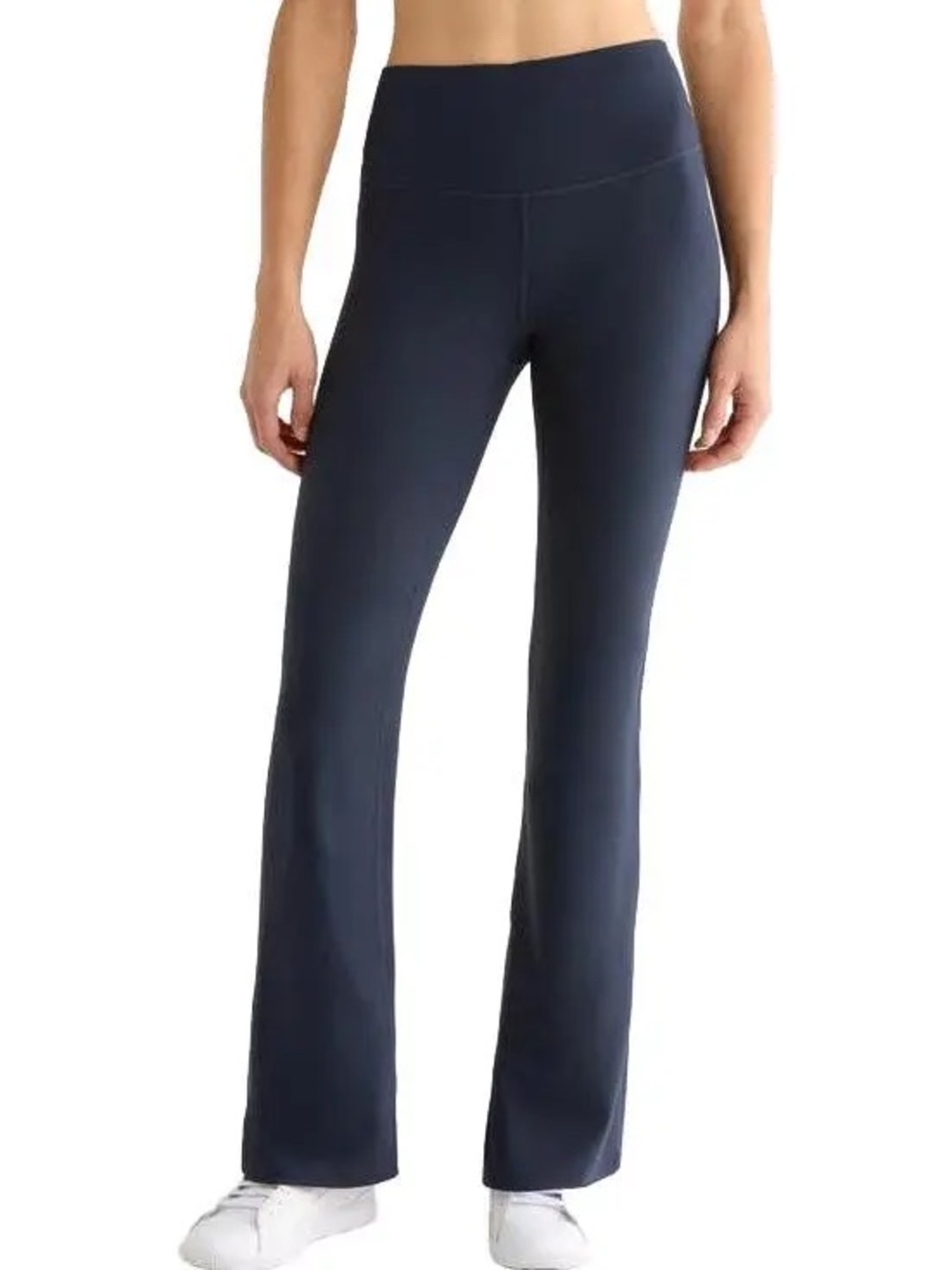 Zella Studio Luxe High Waist Flare Ankle Pants M Medium Navy Blue Leggings Yoga